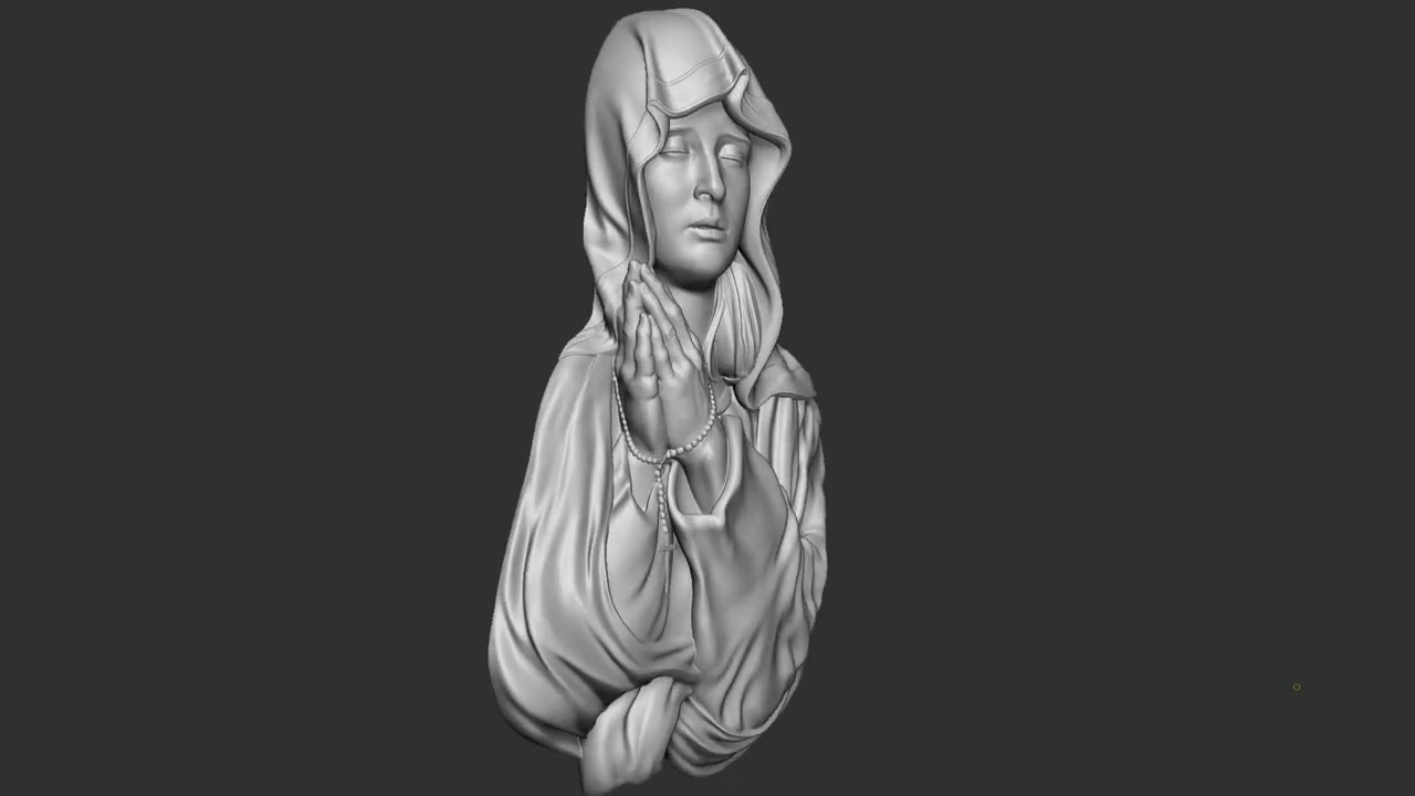 Mother Maria bas-relief 03 3D Print Model