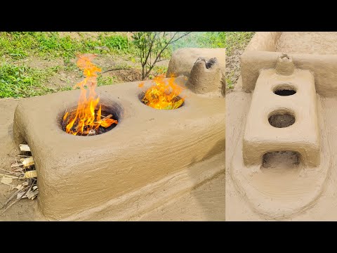Smokeless Firewood Stove | DIY Traditional Firewood Stove | Mud Stove | Clay Stove | Mubashir Saddiq