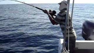 preview picture of video 'Fishing at Mengalum Sea Kota Kinabalu Sabah-Nemo Fishing Boat(1)'