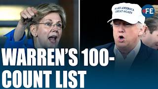 Elizabeth Warren Reads 100 Acts of Trump Corruption Into the Congressional Record