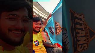 SITTING NEXT TO CSK PLAYERS IN IPL FINAL #travel  #ipl #cricket