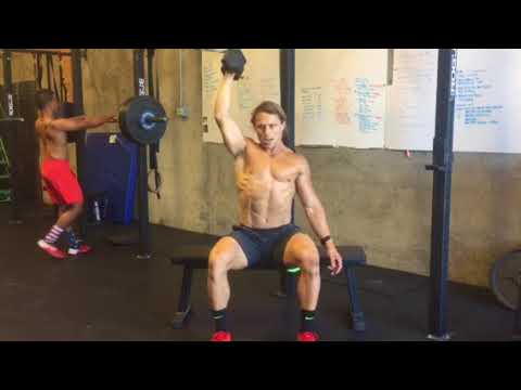 Single Arm Seated Dumbbell Press