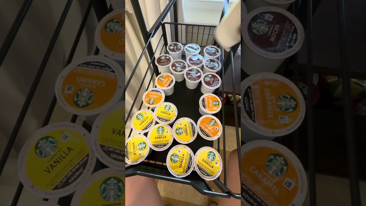 Cute Kitchen Coffee Cart Setup - Space-Saving Dorm Room Decor and College Apartment Must-Haves!