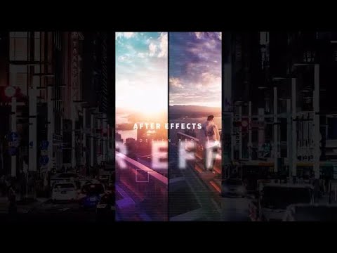 Modern Glitch Slideshow After Effects Templates