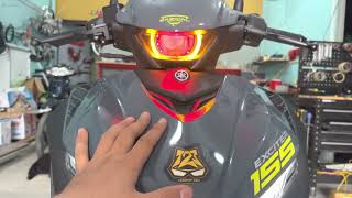 Exciter 155 Độ Bi Cầu Led Đẹp Hết Nước Chấm tại T23Shop Cần Thơ