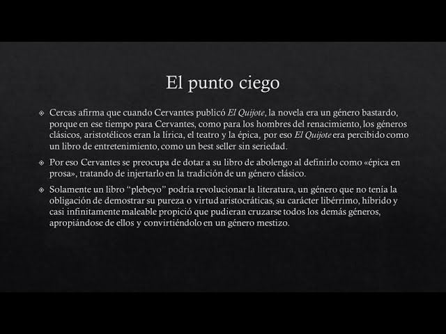 Vídeo relacionado con El punto ciego