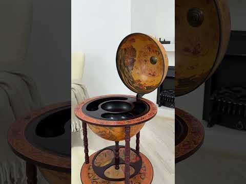 Глобус бар на пол Древняя карта коричневый сфера 45 см Гранд Презент 45001R - фото 1 - id-p451967280