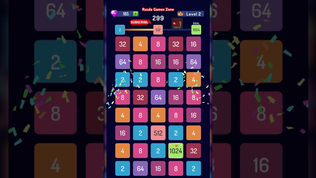 2248 Number Puzzle Games level 2 #2248puzzle #gameplay #games #puzzle #mergenumberblock #gameplay