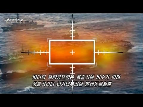 NK video shows strike on US aircraft carrier