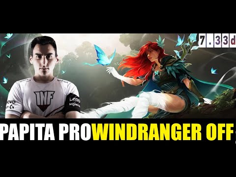 papita WINDRANGER OFFLANE 7.33D - dota2 pro mmr match #dota2 #dota2gameplay