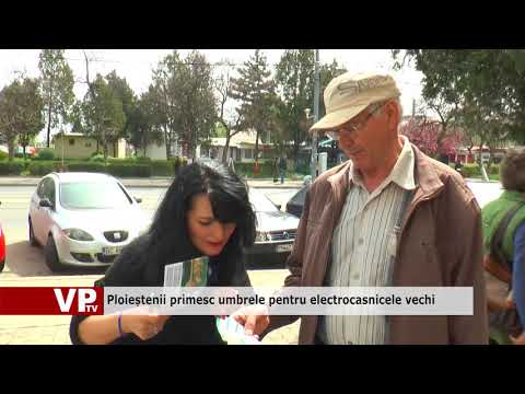 Ploieștenii primesc umbrele pentru electrocasnicele vechi