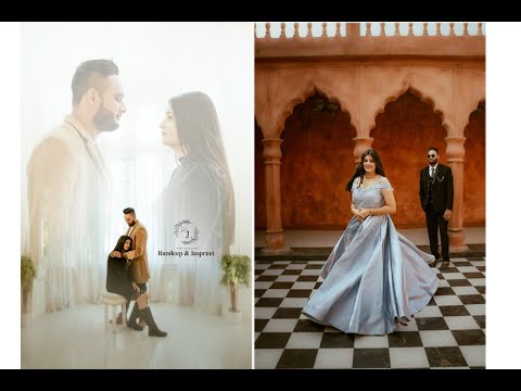 4K PRE WEDDING 2K24  { RANDEEP & JASSPREET }STUDIO 2 PHOTOGRAPHY 96718-16637,92534-38000