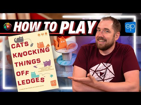 How to Play CATS KNOCKING THINGS OF LEDGES in 4 Minutes | Board Game Tutorial