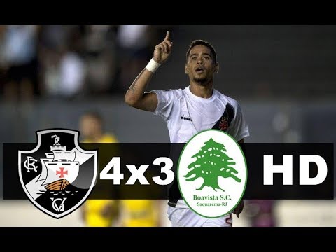 Vasco 4 x 3 Boa Vista - TODOS OS GOLS (HD) 720p - Campeonato Carioca 04/03/2018