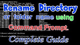 How to rename directory or folder with command prompt?  - NP Tech News