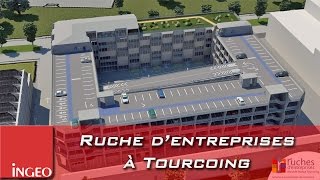 preview picture of video 'Présentation 3D d'un projet d'architecture - Ruche d'entreprises à Tourcoing'