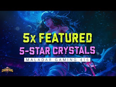 5x Featured 5 Star Crystals Opening - Marvel Contest of Champions