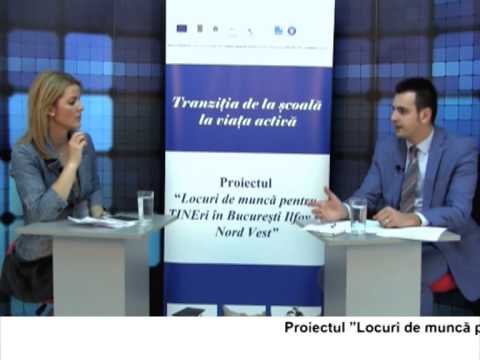 (VIDEO) Locuri de muncă pentru TINEri în București Ilfov și regiunea Nord Vest – VALENTIN VOICU (E15)