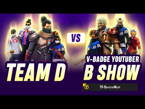 Team D Vs BShow Gamer | Ft. V Badge youtuber Bshow | India 🇮🇳 Vs Nepal🇳🇵