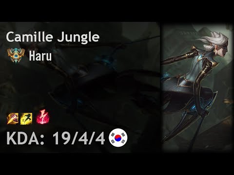 Camille Jungle vs Graves - Haru - KR Challenger Patch 7.24