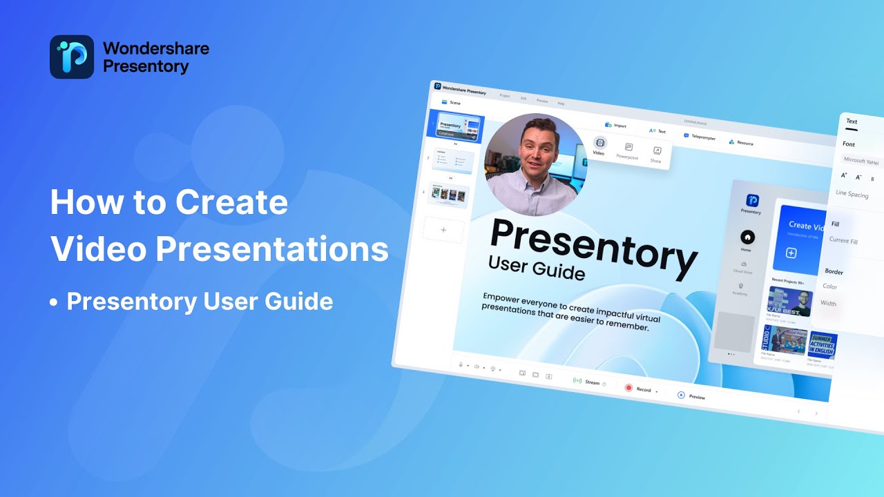 Wondershare Presentory tutorial