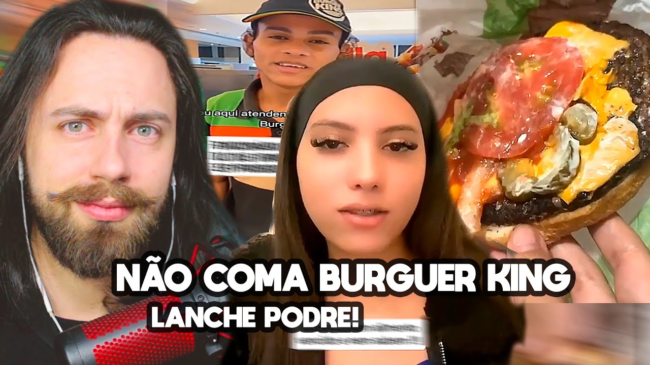 funcionaria do Burguer King EXPÕE lanche PODRE