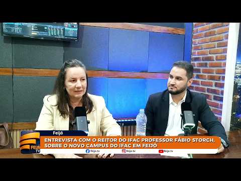 Entrevista com o reitor do Ifac Fábio Storch e pró-reitora de ensino Ana Cláudia