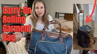 Fanwoli 3-in-1 Carry-On Rolling Garment Bag. Looks like a Duffel, Rolls Like Luggage!