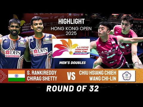 Rankireddy/Shetty (IND) [8] vs Chiu/Wang(TPE) | R32 –  LI-NING Hong Kong Open 2025