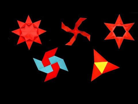 Top 05 Easy Origami Ninja Star ⭐ como hacer estrella ninja de papel ⭐