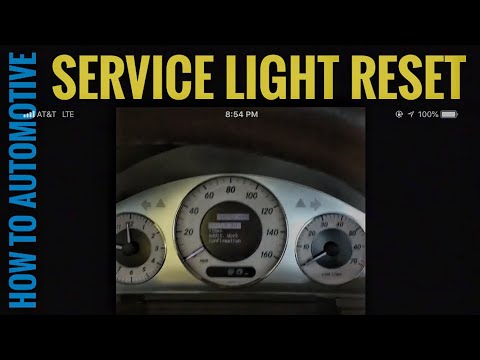 How to Reset the Service Light on a 2009 Mercedes E350