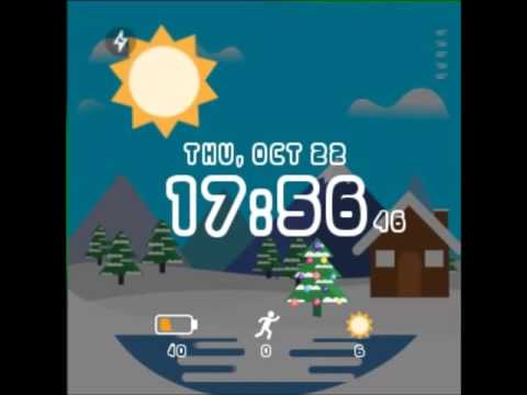 HuskyDEV Christmas Watch Face Video