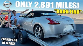 Buying a 2,800 Mile Nissan 370z TIME CAPSULE At Auction Non-Running CHEAP!