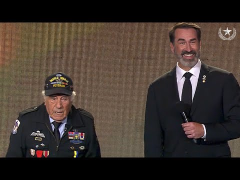 WW2 Vet Tells Rob Riggle How He Swindled Whiskey From Scots in WW2