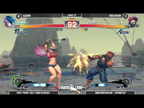 Needless/Aladdin (Poison) vs Infiltration Akuma - FT3 - Street Fridays Season Finale June 2015