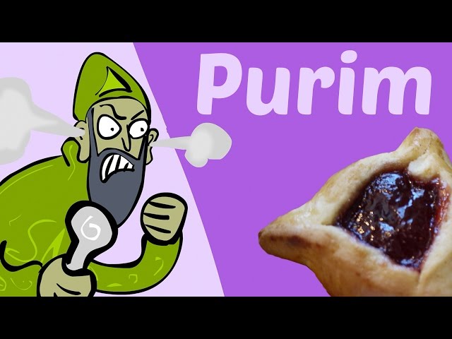 Video Uitspraak van Purim in Engels