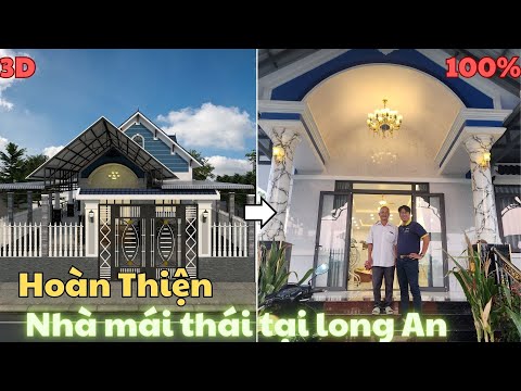 Bất ngờ ghé thăm lại Công Trình nhà Mái Thái do Cty AQ thi công. Gặp Được anh Tấn chủ đầu tư quá tốt