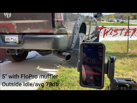 6.7 Cummins gets a FLO PRO TWISTER muffler