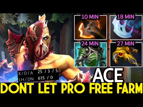 ACE [Anti Mage] Dont Let Pro Free Farming is Nightmare Dota 2