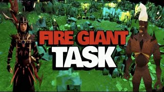 Completing Slayer | FIRE GIANTS | RUNESCAPE