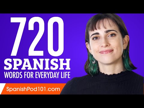 720 Spanish Words for Everyday Life - Basic Vocabulary #36