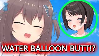 Lewd SENPAI!? Matsuri Touches Suba's Butt!