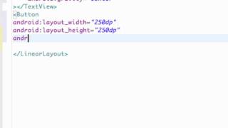 Android Application Development Tutorial - 7 - Creating A Button in XML and Adding an ID