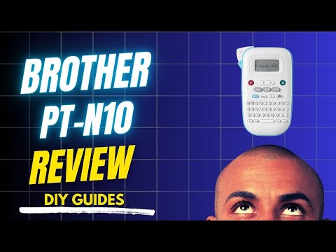Brother P-Touch PT-N10 Personal Handheld Label Maker, Portable and Prints, P-Touch Btag ~½” (12mm) Wide Color Personalized Label Tapes, video review thumbnail