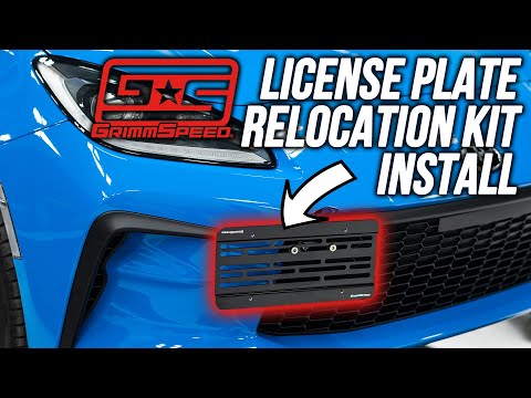 Grimmspeed License Plate Relocation Kit | 2022 GR86 / BRZ