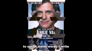 "GoodBye Girl"- Frankie Valli & The Four Seasons -Lyrics-LETRA