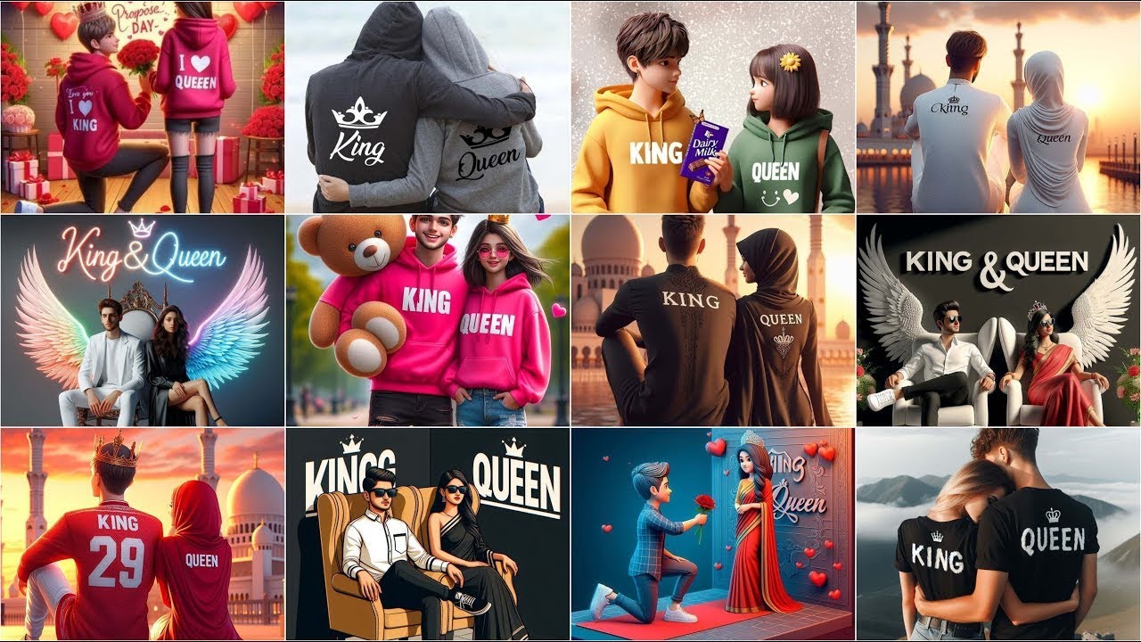 👑 King & Queen DP Images for WhatsApp 💞Cute Couple DP Images😊🌟 🤴👸 King & Queen Whatsapp Dpz