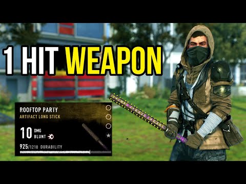 1 Hit Weapon in Dying Light 2!!!, Rooftop Party Glitched Weapon Guide & Improvement