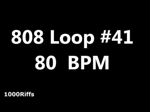 808 Loop Beat # 41 : 80 BPM : Beats Per Minute