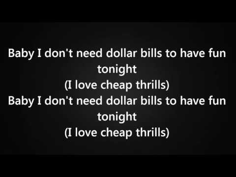 Sia - Cheap Thrills Ft. Sean Paul [Lyrics]